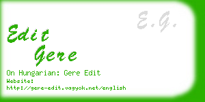 edit gere business card